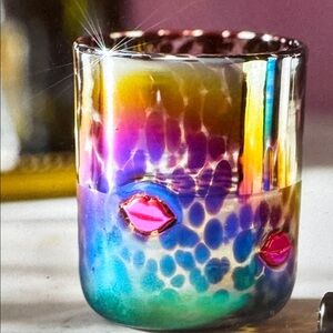 Anthropologie Multicolor Iridescent Glass